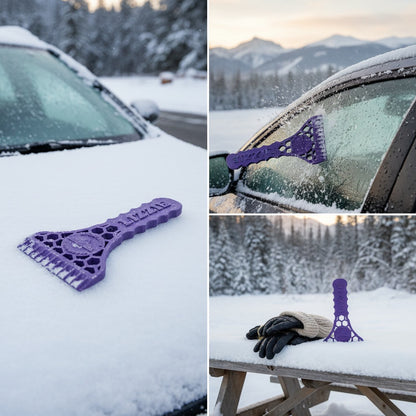 Personalised Ice / Snow Scraper - custom name. Made in the Highlands.