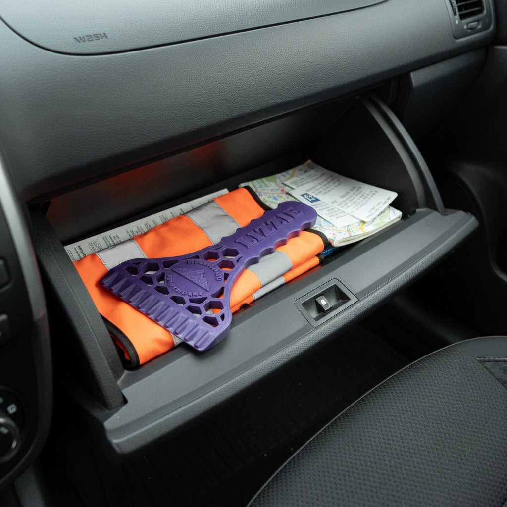 Personalised Ice / Snow Scraper - custom name. Made in the Highlands.